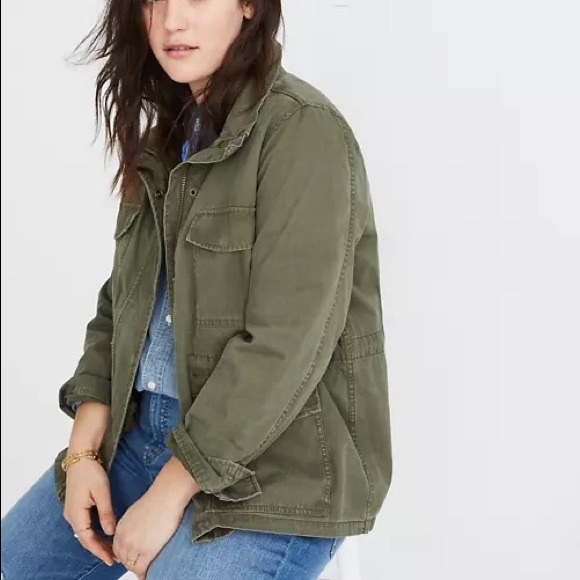 Madewell Jackets & Blazers - Madewell Army Green Surplus Jacket Size XL